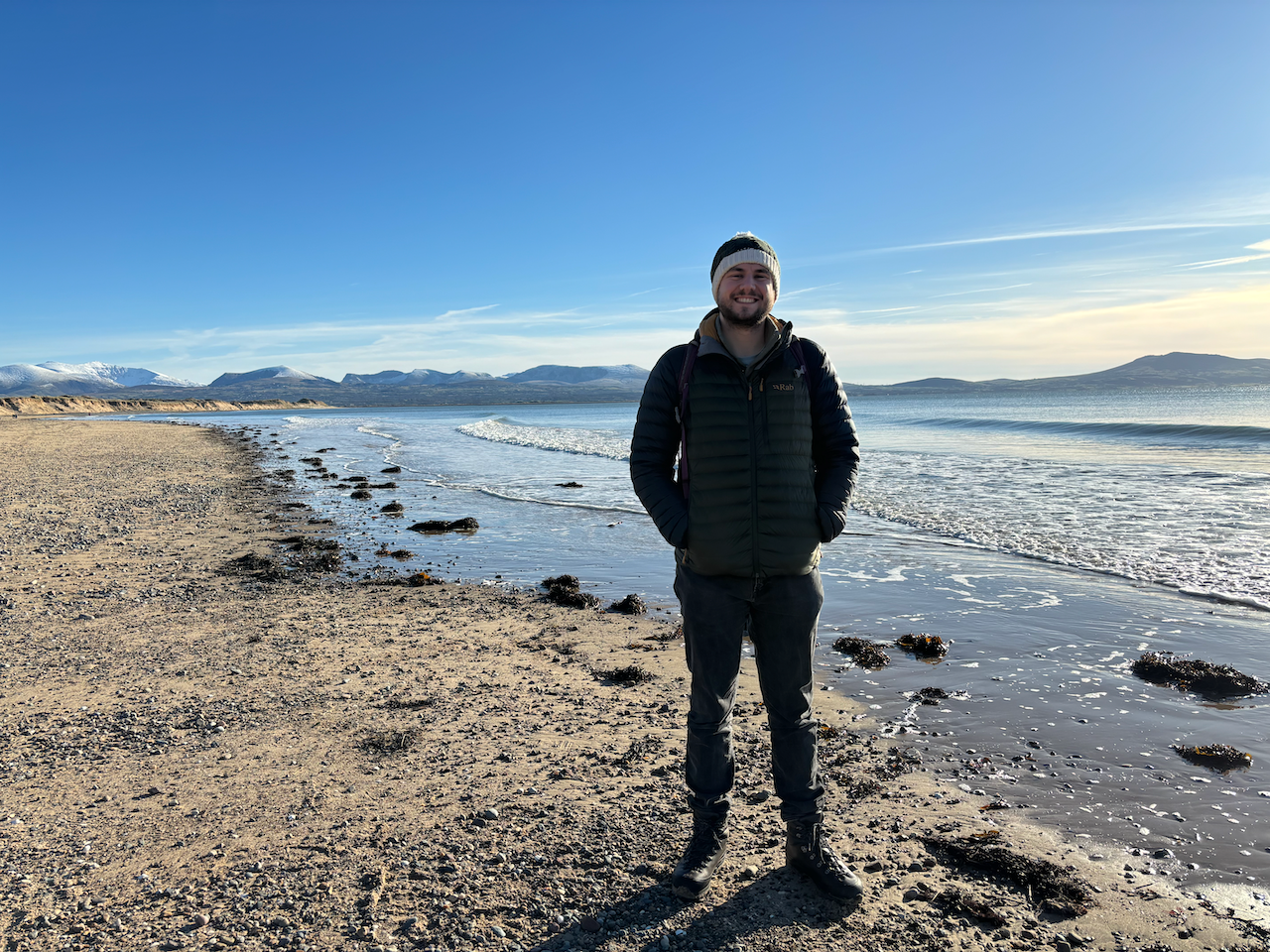 Snowdonia beach scene